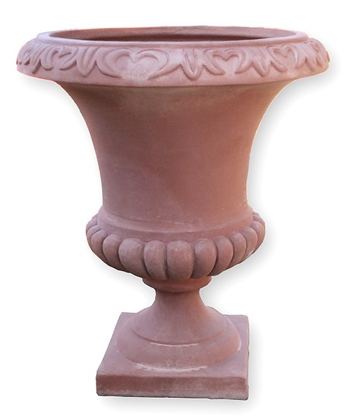 Klassischer Terracotta Pokal - Coppa Liscia